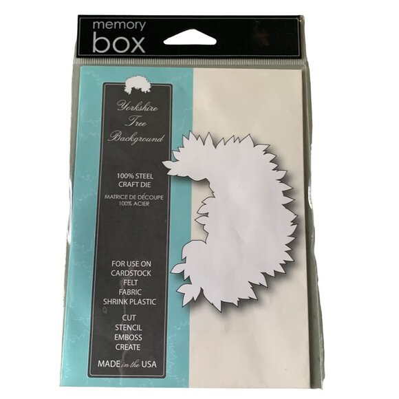Memory Box Yorkshire Tree Background Steel Craft Die 3.7"x2.8" - Picture 1 of 3